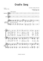 Cradle Song (SSA & keyboard) - Carl Maria von Weber