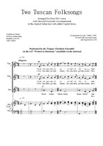 Two Tuscan Folksongs for SSA voices