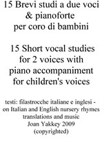 15 Short Studies for 2 part Children's Choir