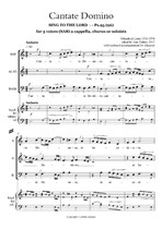 Cantate Domino for 3 a cappella voices or instruments