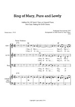 Sing of Mary, Pure and Lowly - SAB