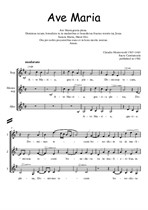 Ave Maria - Sacra Cantiuncula Claudio Monteverdi with embellishments